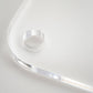 Clear acrylic laser cut square rectangle round corner drill hole
