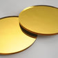 Gold Mirror Acrylic Laser-cut Circle