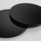Black Gloss Acrylic Laser-cut Circle