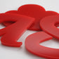 Dark Red Acrylic Laser-cut Custom Shape