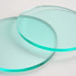 Glass-green Acrylic Laser-cut Circle