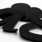 Black Matt Acrylic Laser-cut Custom Shape