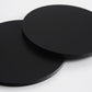 Black Matt Acrylic Laser-cut Circle