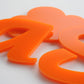 Orange Acrylic Laser-cut Custom Shape