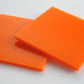 Orange Acrylic Laser-cut Square Rectangle