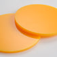 Orange Yellow Acrylic Laser-cut Circle