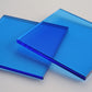 Tinted Blue Acrylic Laser-cut Square Rectangle