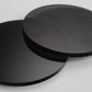 Tinted Dark Black Acrylic Laser-cut Circle