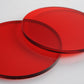 Tinted Red Acrylic Laser-cut Circle