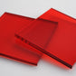 Tinted Red Acrylic Laser-cut Square Rectangle