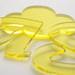 Tinted Yellow Acrylic Laser-cut Custom Shape