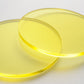Tinted Yellow Acrylic Laser-cut Circle