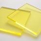 Tinted Yellow Acrylic Laser-cut Square Rectangle